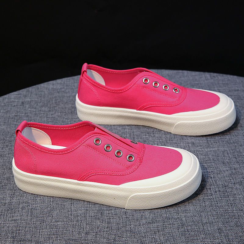 Giày Thể Thao Vải Canvas Đế Mềm Mỏng Màu Kẹo Thời Trang Xuân Hè 2023 Cho Nữ