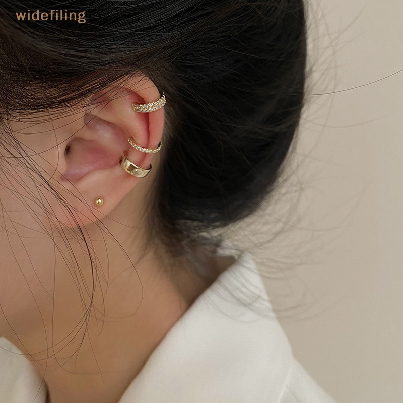 Khuyên Kẹp Vành Tai Đính Đá Zircon Dễ Thương Cho Nữ