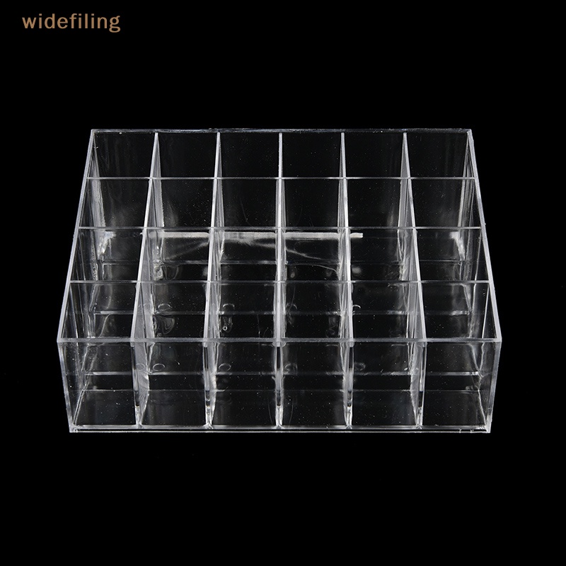 Giá Đỡ Son Môi 24 Ngăn Bằng Acrylic Trong Suốt Tiện Dụng