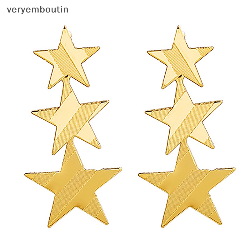 Khuyên Tai Thả Lủng Lẳng Xỏ Hạt Ngôi Sao Lớn Vintage Thời Trang Bohemia n