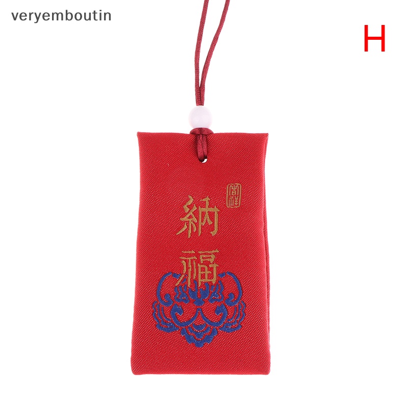 Trong Túi Cầu Nguyện May Mắn May Mắn Bảo Vệ Sức Khỏe Talisman Mặt Dây Chuyền May Mắn Thêu Trang Trí Xe Hơi n