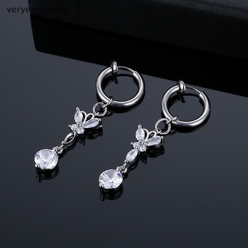 Khuyên Rốn Mặt Hình Bướm Đính Đá Zircon Thời Trang Cho Nữ