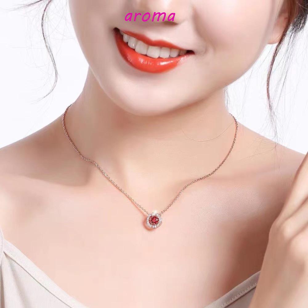 AROMA Vòng cổ Hợp Kim Thiết Kế Đơn Giản Sang Trọng Cho Nữ