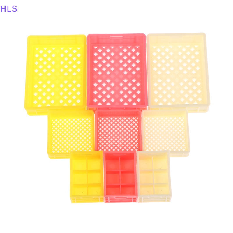 Bộ 3 Giỏ Đan Tay Bằng Nhựa Dùng Đựng Trái Cây / Rau Củ Trang Trí Nhà Búp Bê