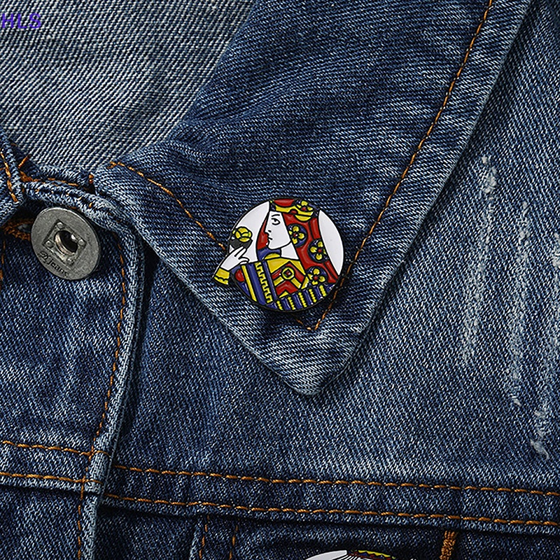 Ghim Cài Áo Hình Lá Bài Poker Thời Trang Chất Lượng Cao Cho Nam Nữ