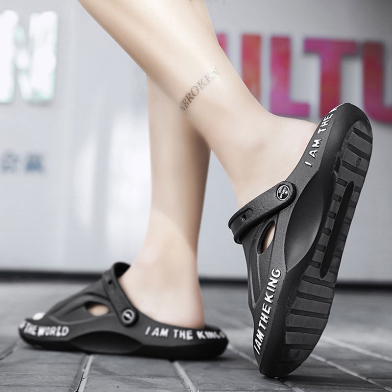 GUDETU  Xăng Đan 2 Dây Thoáng Khí Trọng Lượng Nhẹ Thời Trang Mùa Hè Cho Nam