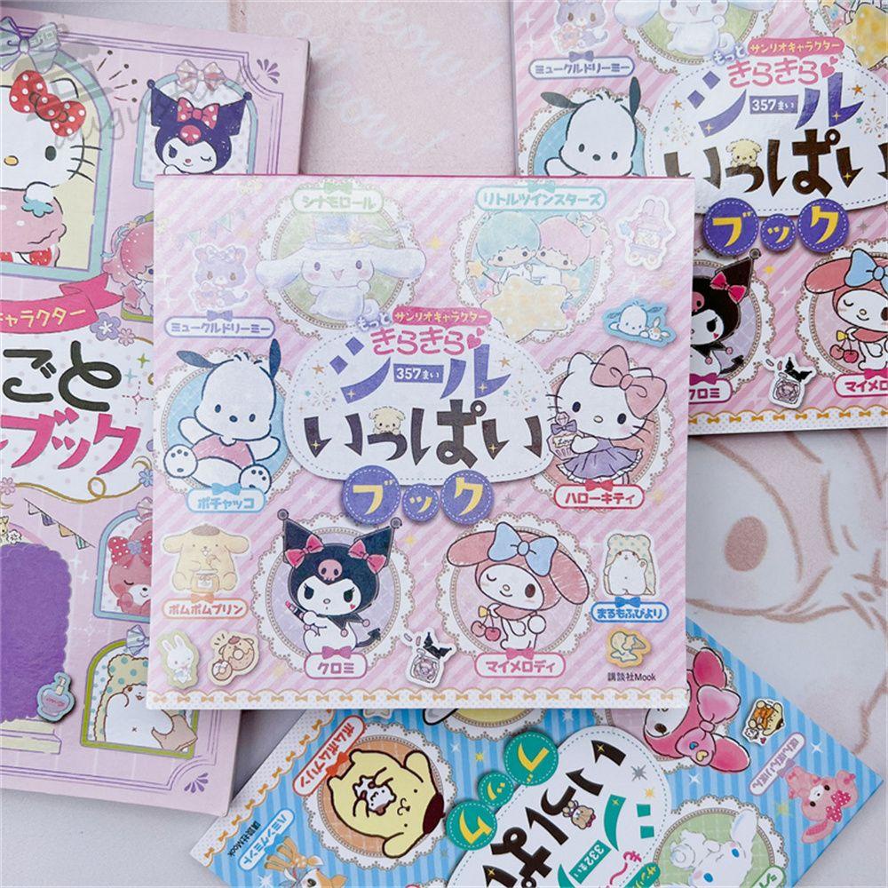 AUGUSTINA Sticker Dán Trang Trí Nhật Ký Hình Hoạt Hình Đáng Yêu