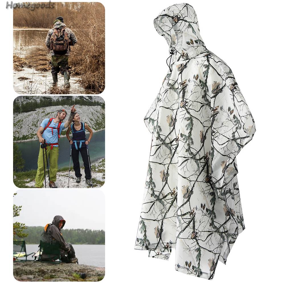 Áo Mưa Poncho Họa Tiết Rằn Ri Đa Năng Chống Ẩm