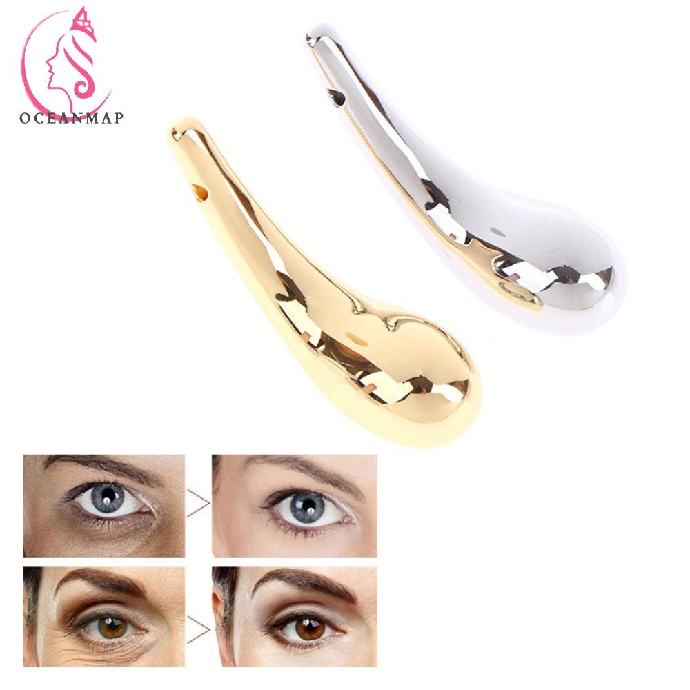 OCEANMAP Muỗng Trộn Kem Dưỡng Da Mắt Màu Sắc Bạc Chuyên Dụng Cho Salon Làm Đẹp