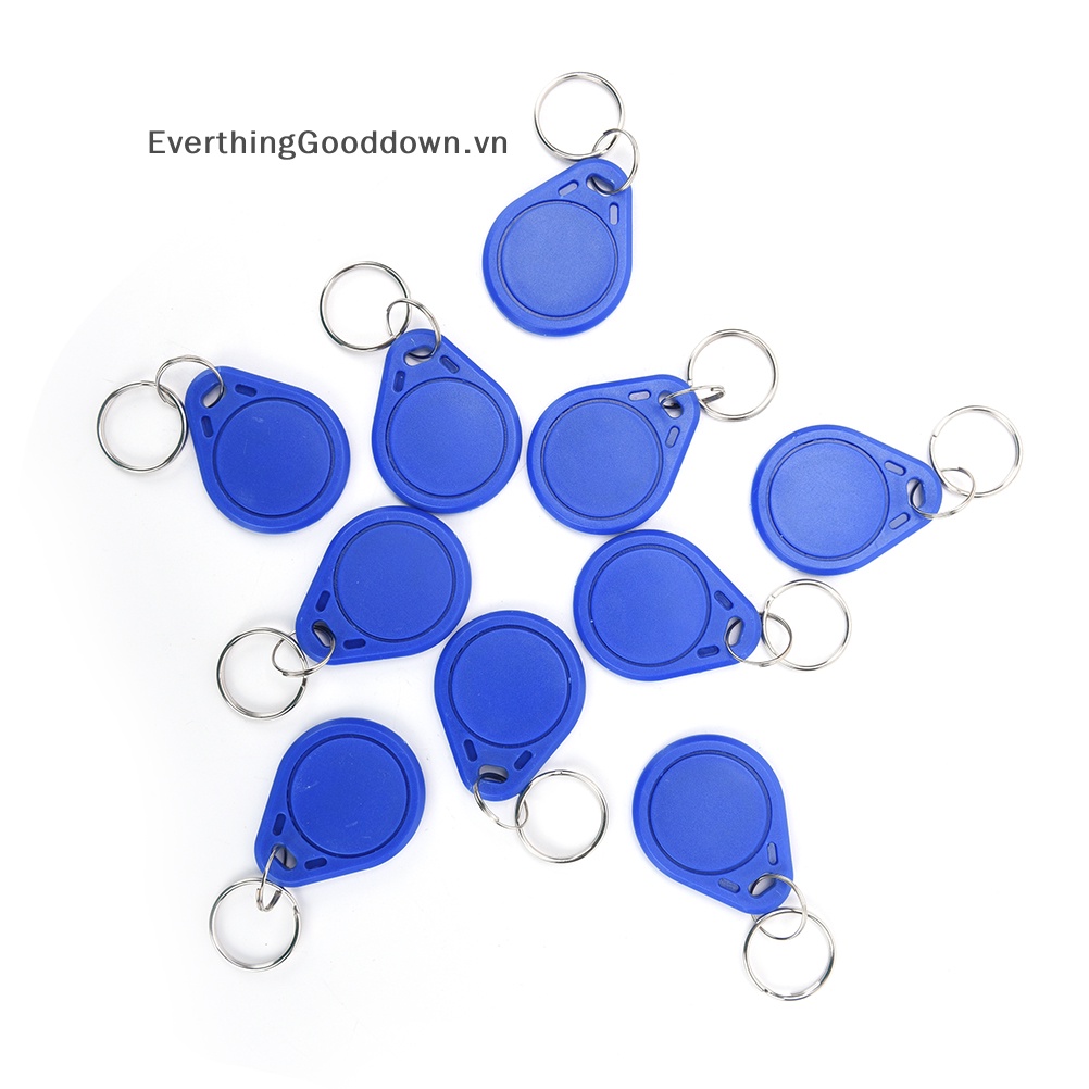 Everthinggooddown 10 Cái / Lốc 13.56MHz RFID IC Keyfobs Token Móc Khóa