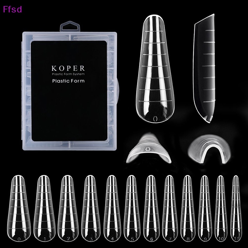 Set 120 Móng Tay Giả Hai Lớp Hệ Thống Kép Poly UV Nối Dài Móng