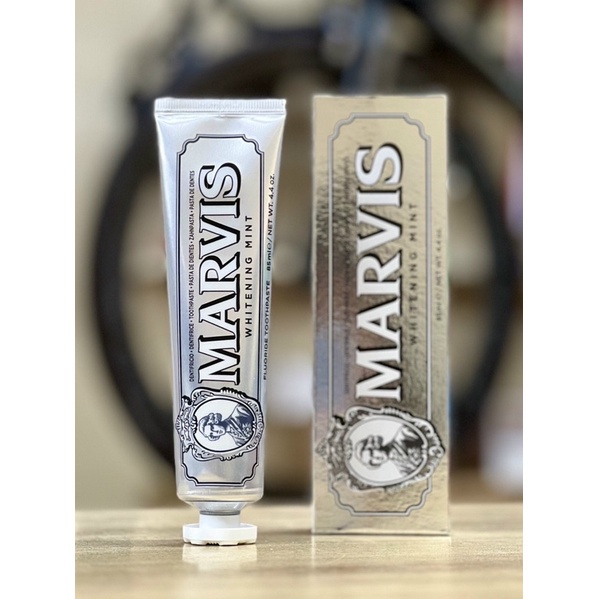 Kem Đánh Răng Làm Trắng Răng Lưu Hương Thơm Miệng Lâu Marvis Nhập Khẩu Ý, Kem Đánh Răng Tẩy Trắng Marvis