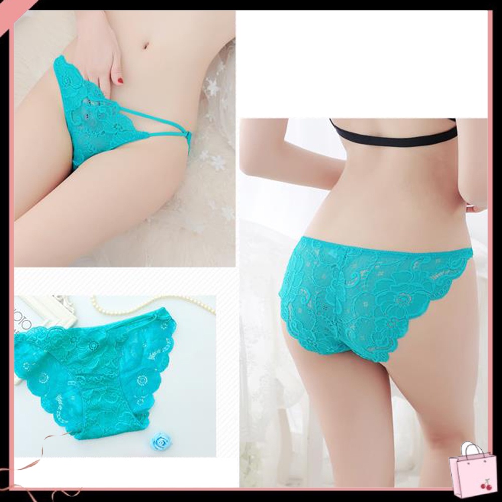 {Soltweter} Quần Lót Lọt Khe Lưng Vừa Phối Ren Xuyên Thấu Gợi Cảm Cho Nữ