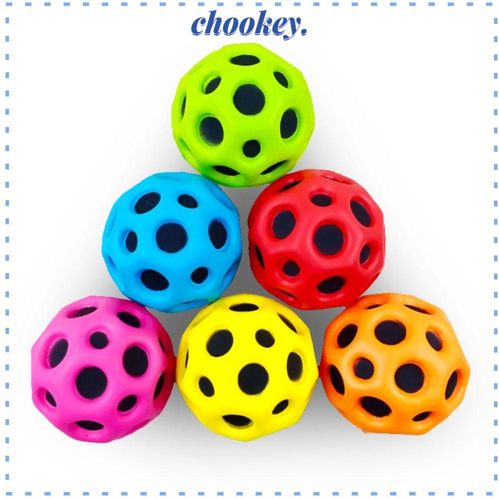CHOOKEY Bóng Nảy Đồ Chơi Bằng PU Mềm Chống Rơi Có Lỗ Cho Trẻ Em