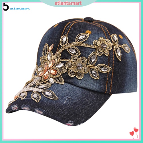Túi Đựng Đồ Dùng Cao Cấp Tiện Dụng| Mũ Lưỡi Trai Denim Thêu Hoa Đính Đá Thời Trang Cho Nữ