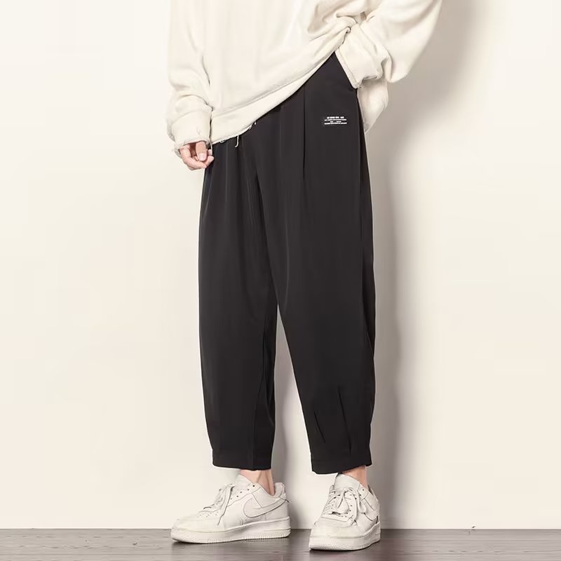 Quần Dài Mỏng Ống Rộng Phong Cách Đường Phố Mùa Hè Mới 2023 Cho Nam