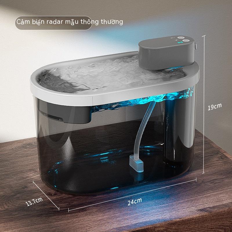 Bình Uống Nước Tự Động Thông Minh Không Dây Cho Thú Cưng