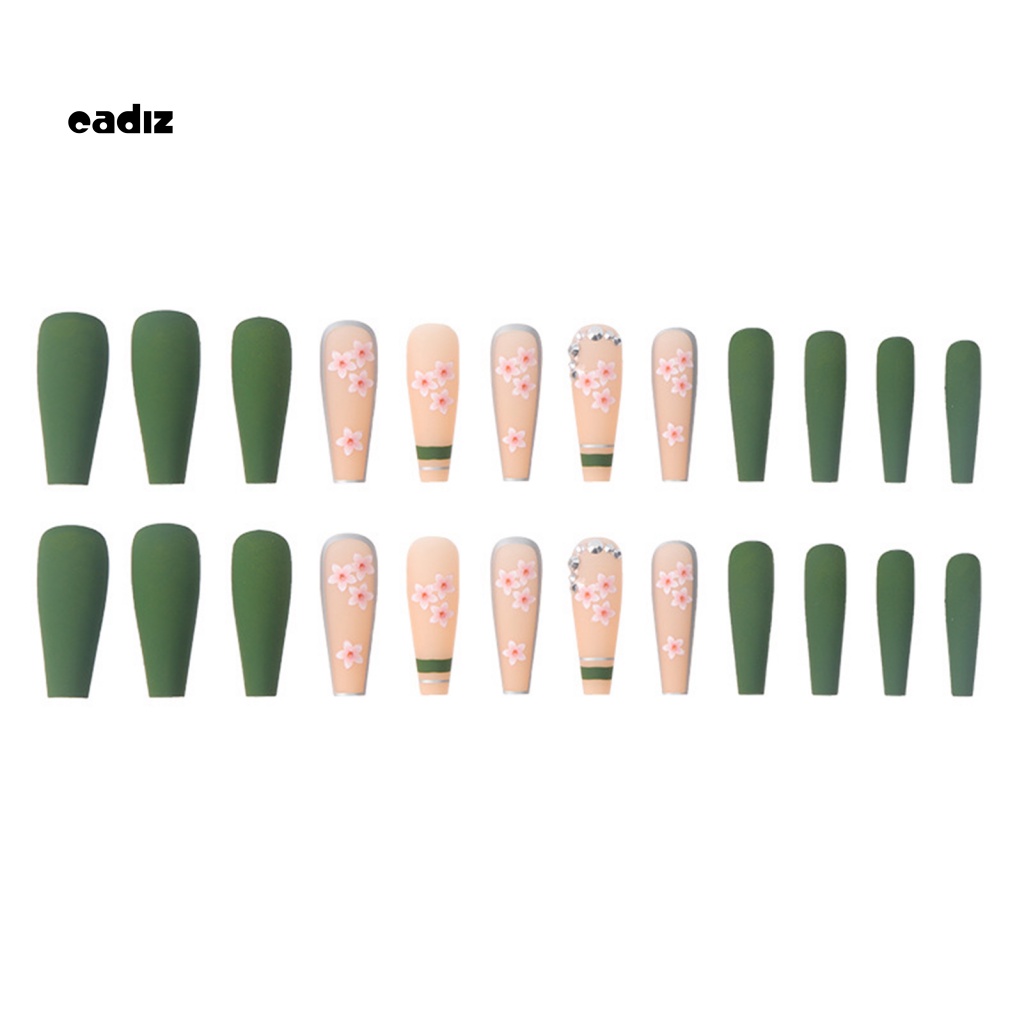 Bộ 24 Móng Tay Giả Bằng ABS Chống Nước Toàn Diện