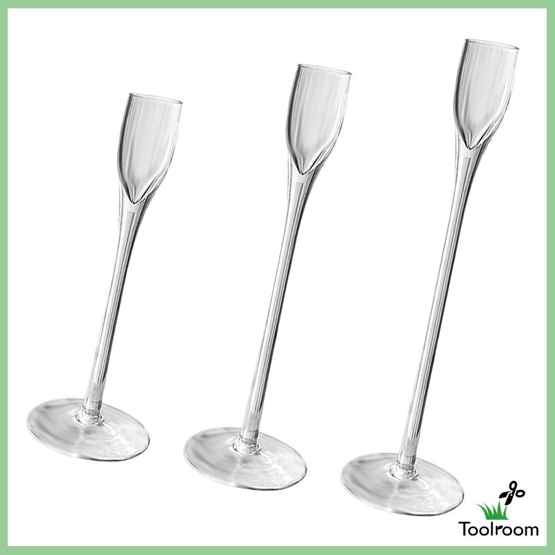 Bộ 3 Cây Nến Thủy Tinh Dùng Trang Trí Nhà Cửa Dịp Năm Mới