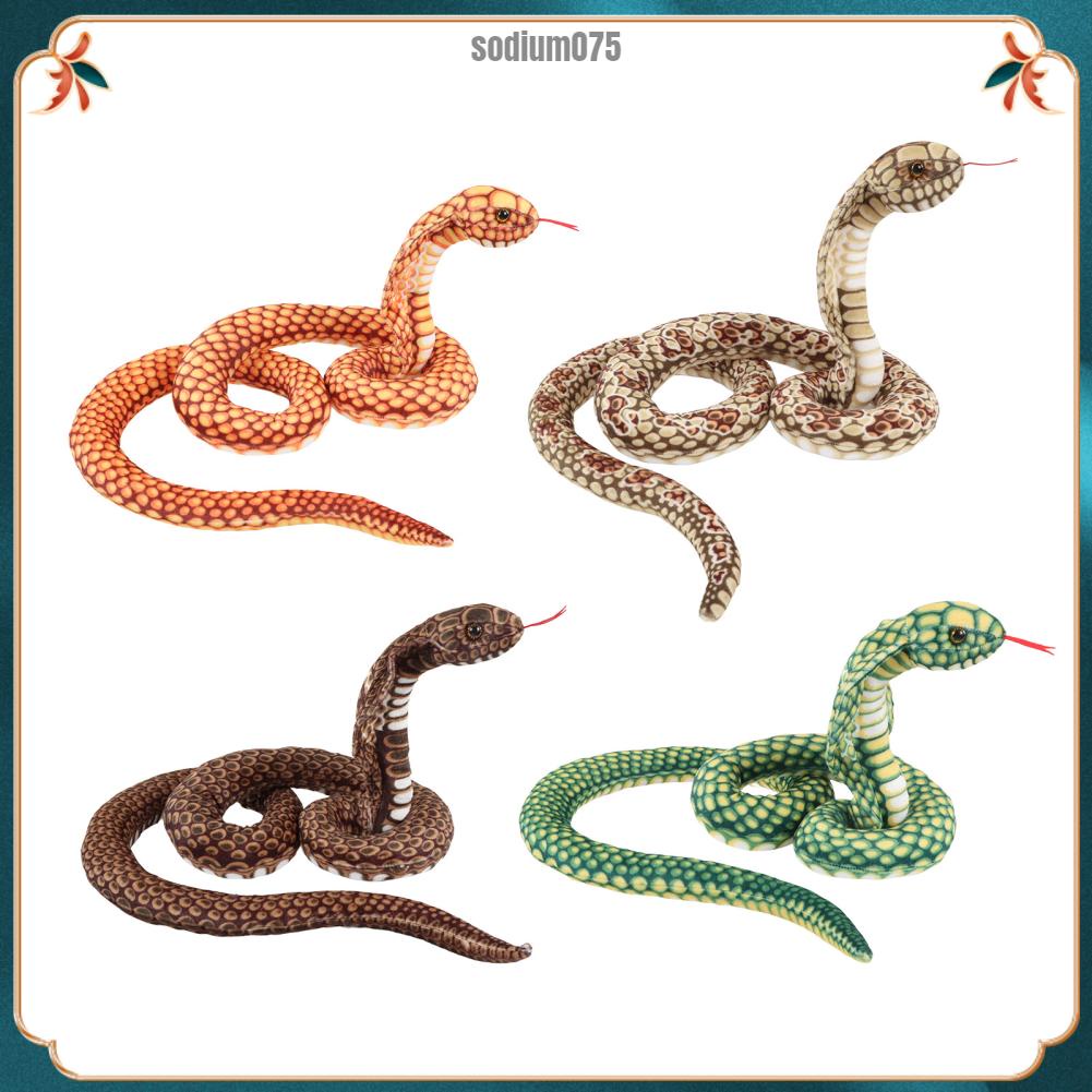 Sodium075 Búp bê rắn sang trọng Gối ngủ mềm mại thoải mái nhồi bông cho trẻ em