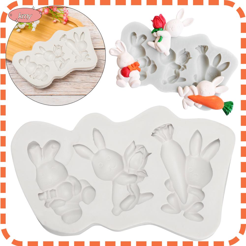 KRNY Khuôn Silicone Làm Bánh Hình Thỏ Đáng Yêu