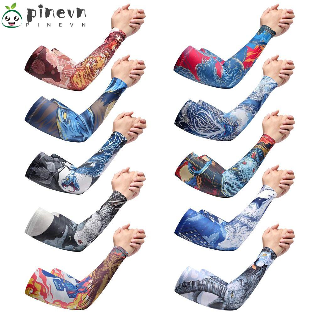 PINEVN 1 Đôi Găng Cánh Tay Giữ Ấm Chống Tia UV Khi Chơi Thể Thao