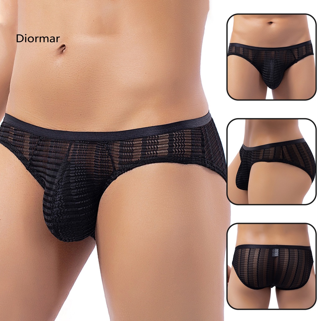 Quần Lót Chữ U Lưng Thấp Mềm Mại Thoáng Khí Màu Trơn Chống Lộ Hàng Ngày Cho Nam