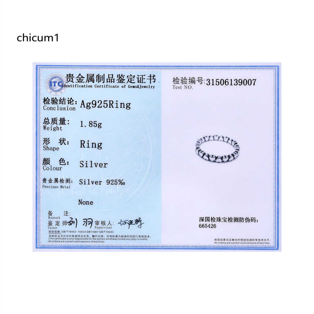 Nhẫn Mạ Bạc 925 Mặt Hình Trái Tim Cho Nữ