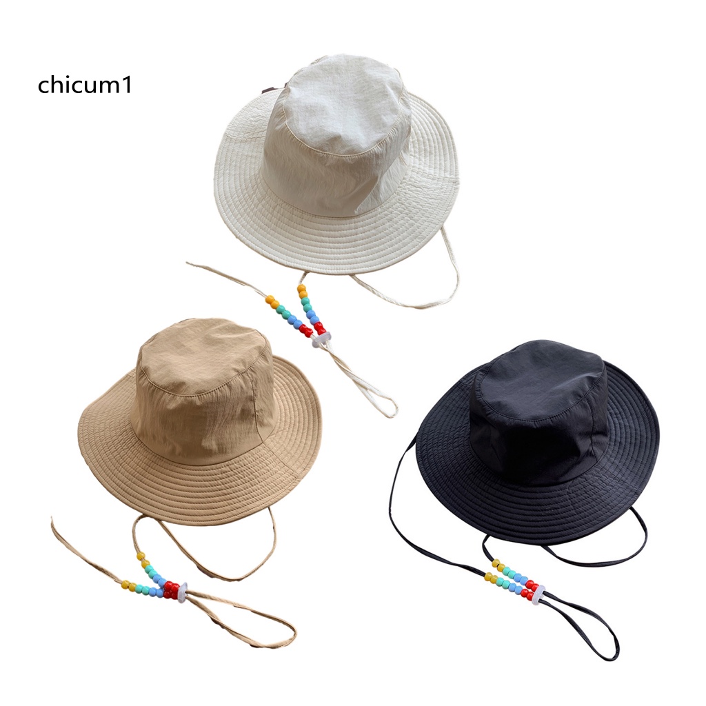 Mũ Tai Bèo Vành Rộng Thoáng Khí Chống Tia UV Có Dây Điều Chỉnh Được Dành Cho Nữ