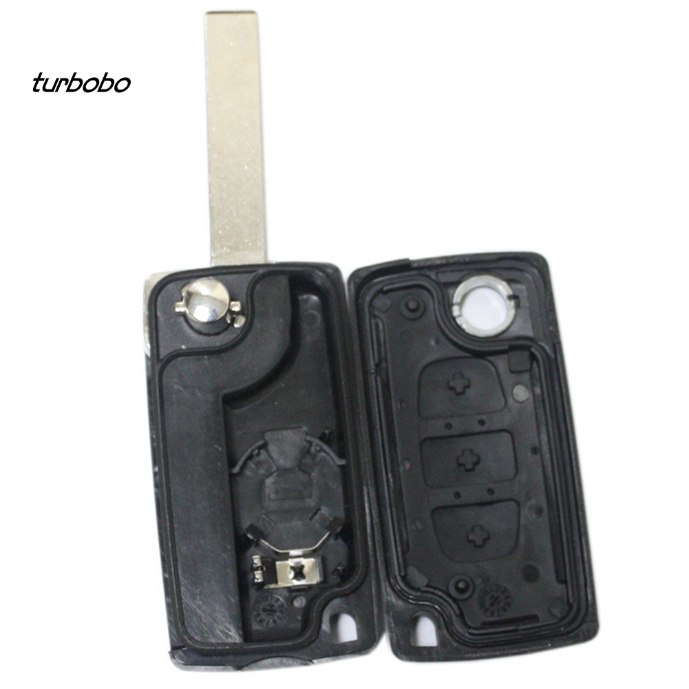 Vỏ ChìA KhóA ĐiềU KhiểN Từ Xa, 3 NúT BấM Cho Xe Peugeot 207 307cc 308 SW