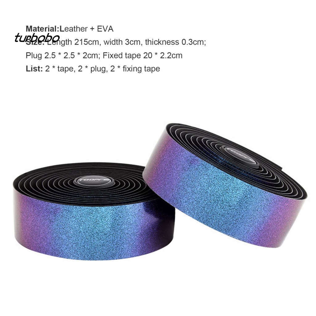 1 Bộ Băng Quấn Tay Lái Xe Đạp Giả Da EVA Chống Trượt Thay Đổi Màu