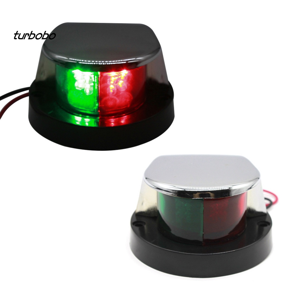 Turbobobo Đèn Chiếu Sáng Bên Hông Tàu Thuyền Độ Sáng Cao Chống Thấm Nước Chất Liệu ABS Màu Đỏ Và Xanh Lá