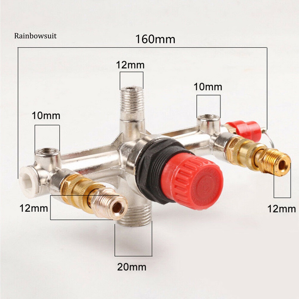 Bộ Phụ Kiện Van Nén Khí Bằng Nhôm Tháo Lắp Nhanh Tiện Dụng