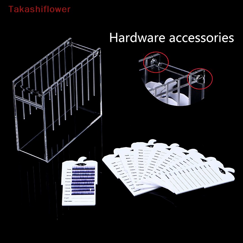 Hộp Đựng Lông Mi Giả 8 Tầng Bằng Acrylic Trong Suốt