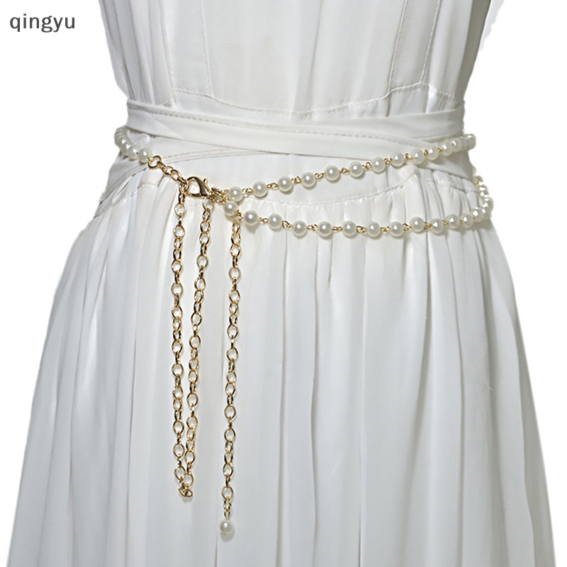 Thắt Lưng Chuỗi Ngọc Trai Nhân Tạo Kiểu Dáng Mới Cho Nữ