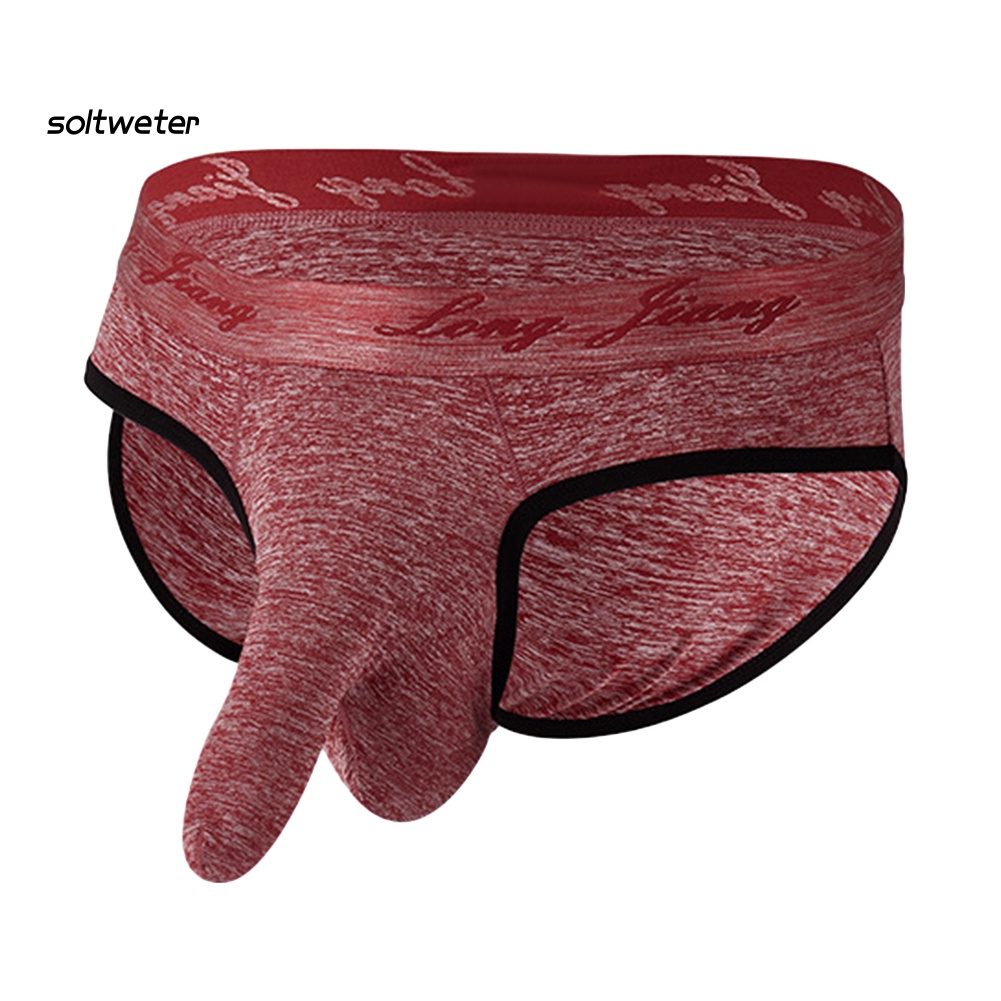 Quần Lót Mềm Mại Màu Trơn Họa Tiết Voi Quyến Rũ Cho Nam