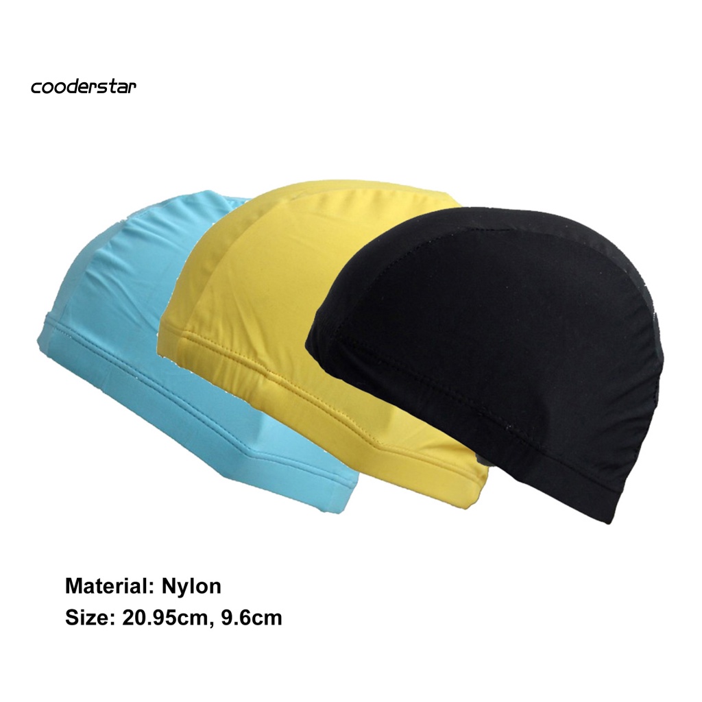 Mũ Bơi Nylon Màu Trơn Chống Thấm Nước Thoáng Khí