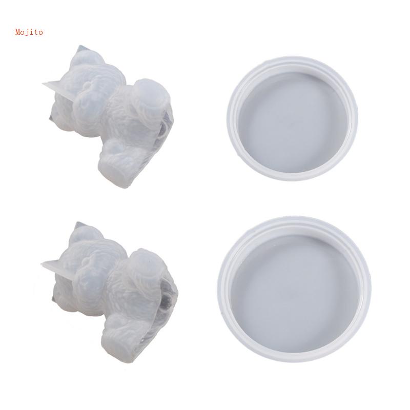 Khuôn Làm Nến Thủ Công Hình Gấu Mojito