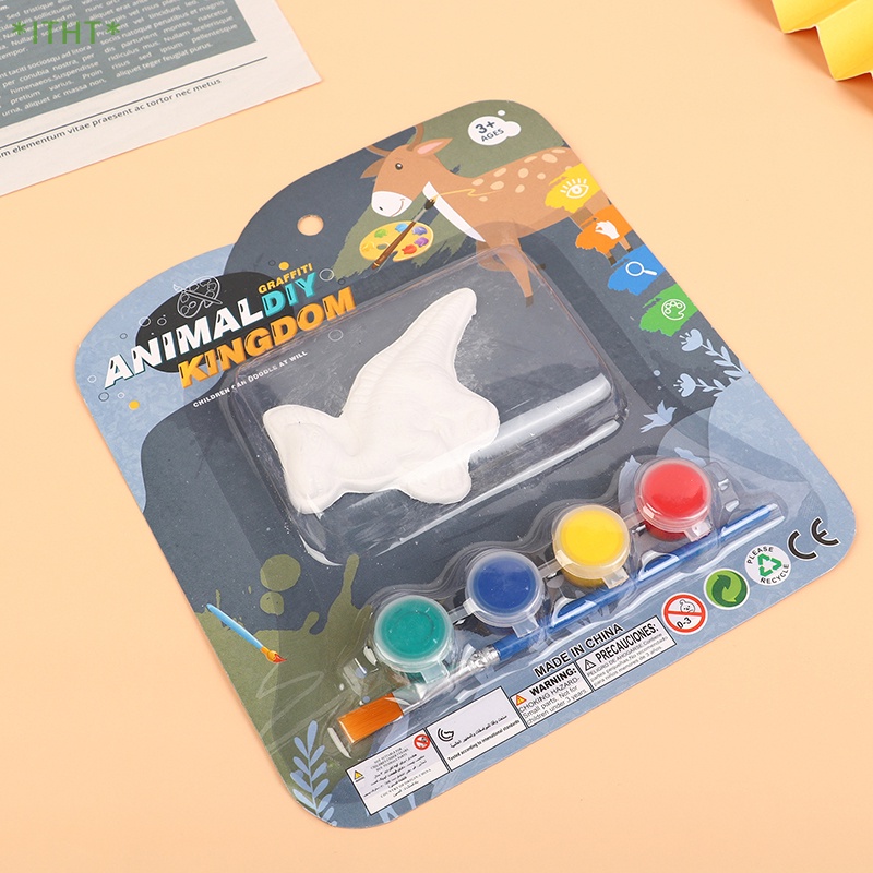 Đồ Chơi Búp Bê Khủng Long Tự Tô Màu Diy Cho Bé Mới