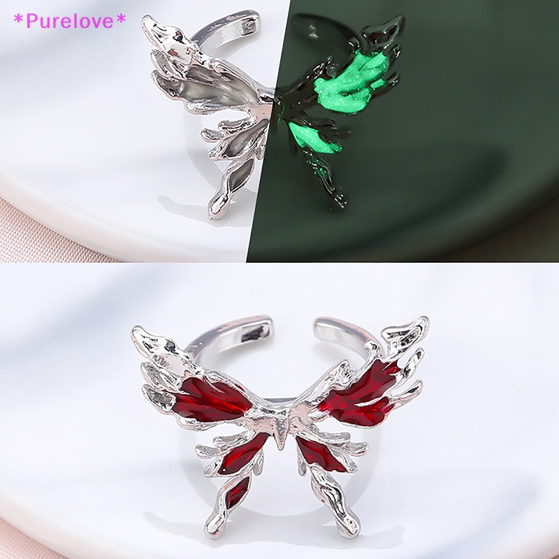 Nhẫn Hở Hình Bướm Đính Pha Lê Thời Trang Pháp Đơn Giản Có Thể Điều Chỉnh Cho Nữ Mới