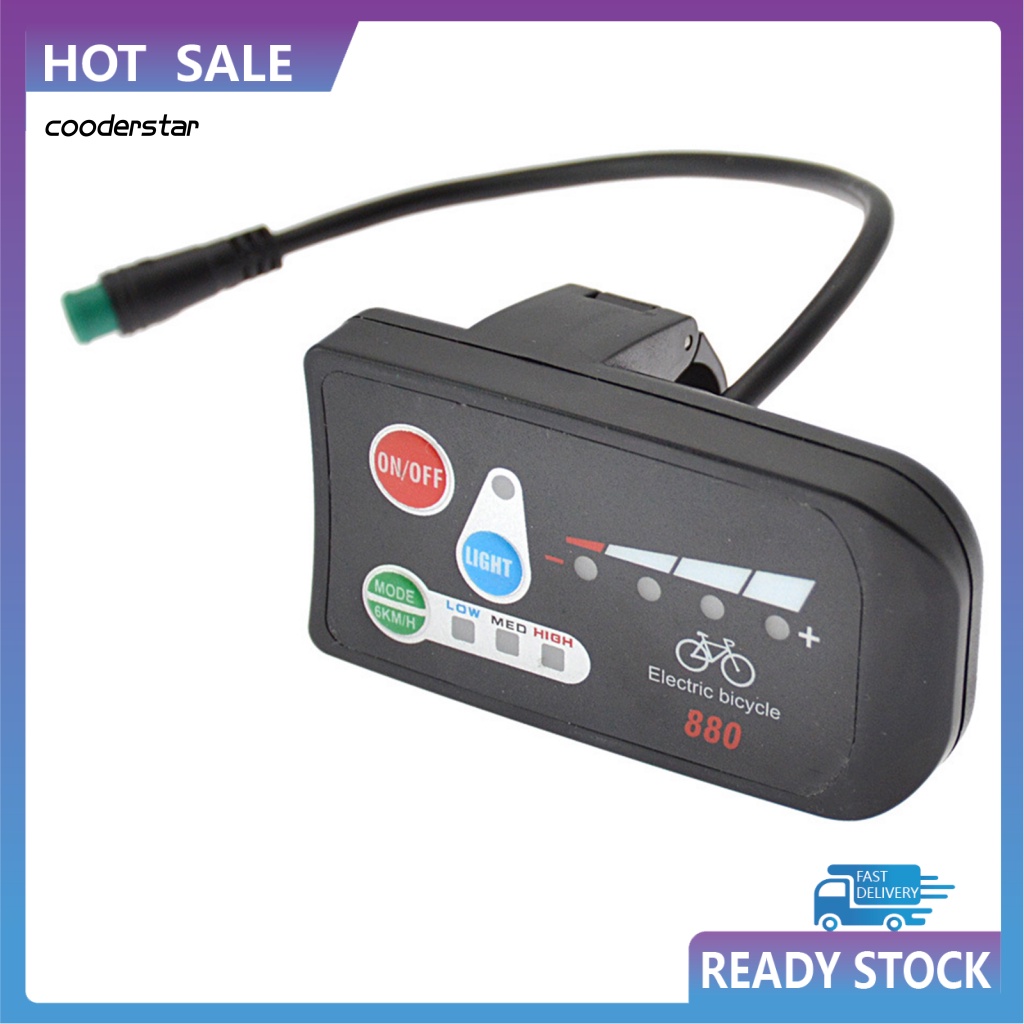 Bảng Điều Khiển Xe Đạp Điện Chống Ăn Mòn 36V 48V LED 880