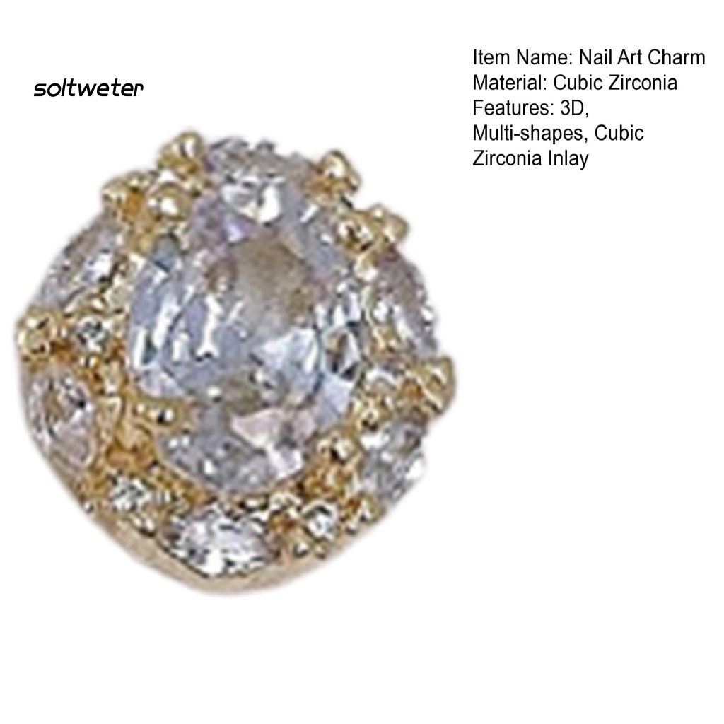 Phụ Kiện Trang Trí Móng Tay 3D Nhiều Hình Dạng Sang Trọng