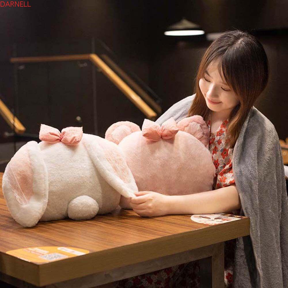 DARNELL Chăn Giữ Ấm Tay Hình Thỏ Nhồi Bông Dễ Thương Cho Bé Gái