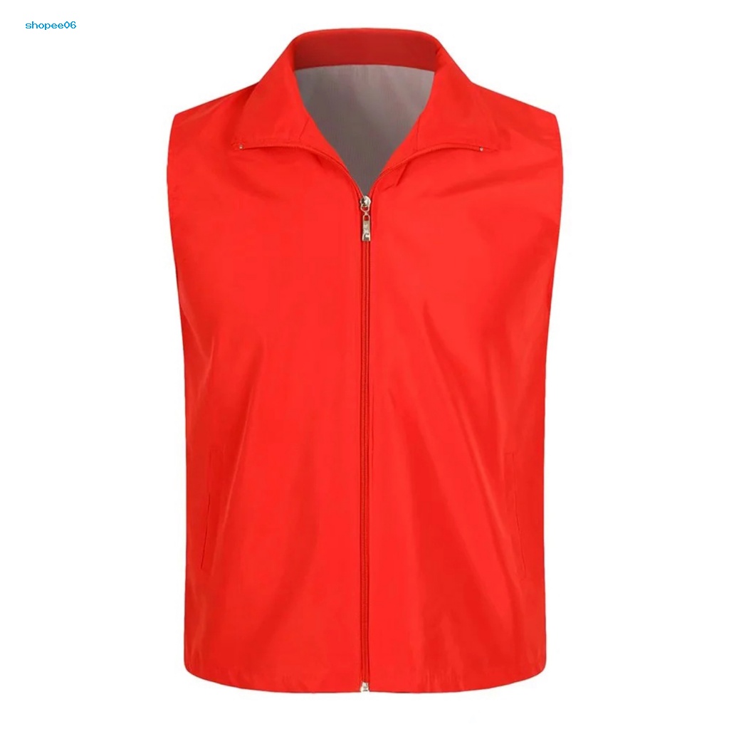 Áo Vest Lưới PEMG PEMG Sát Nách Có Khóa Kéo Màu Sắc Tươi Sáng Phù Hợp Cho Hoạt Động Ngoài Trời