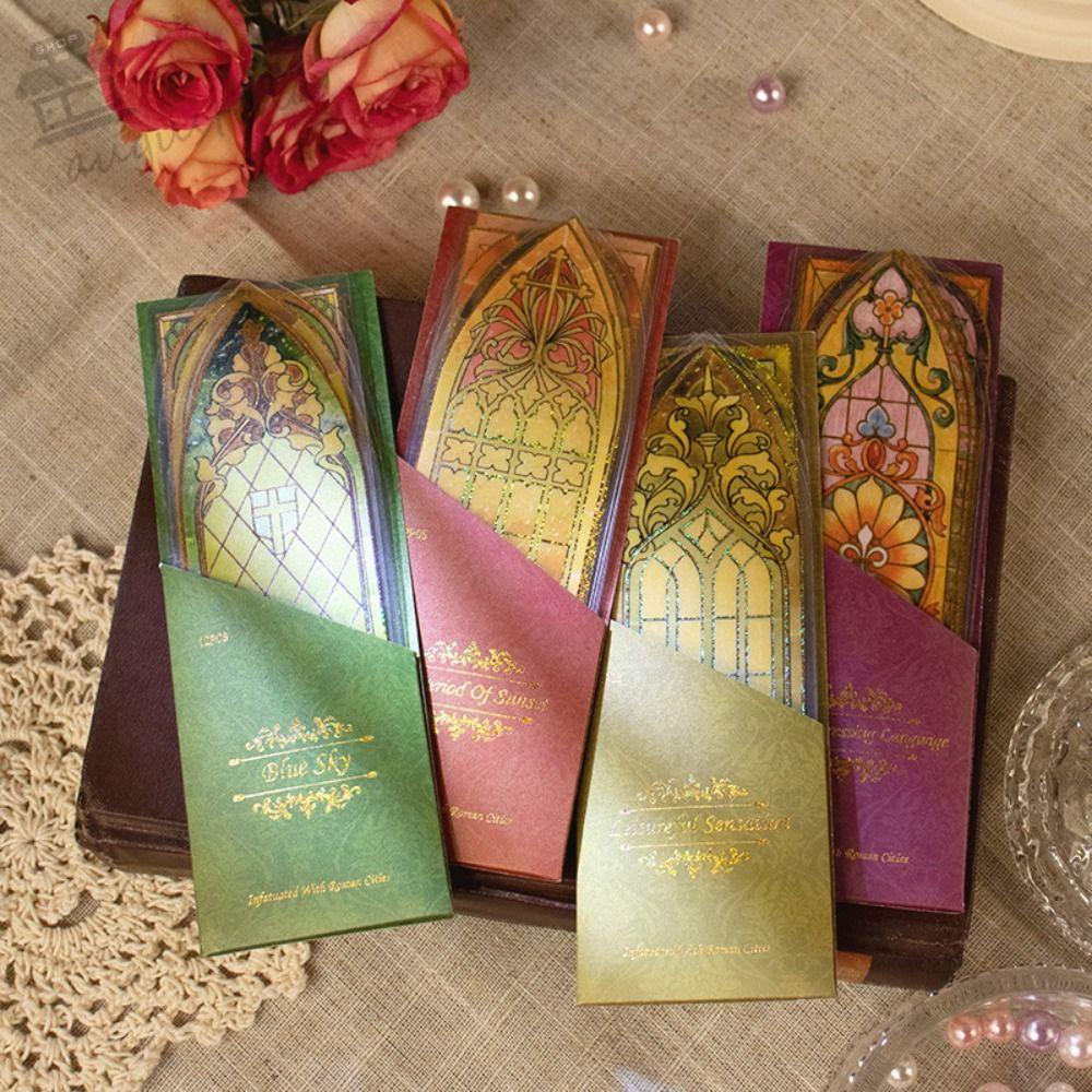 AUGUSTINA Thẻ Đánh Dấu Sách Màu Đồng Chống Thấm Nước Hình Thành Phố La Mã Cổ Điển Cho Văn Phòng Phẩm