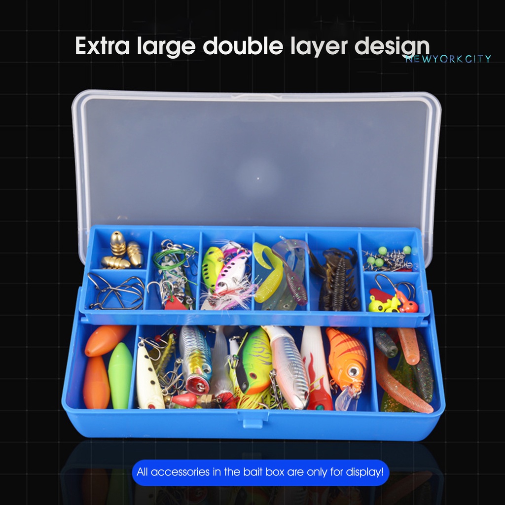 Hộp Đựng Mồi Câu Cá NY-Tough Hai Tầng Gọn Nhẹ