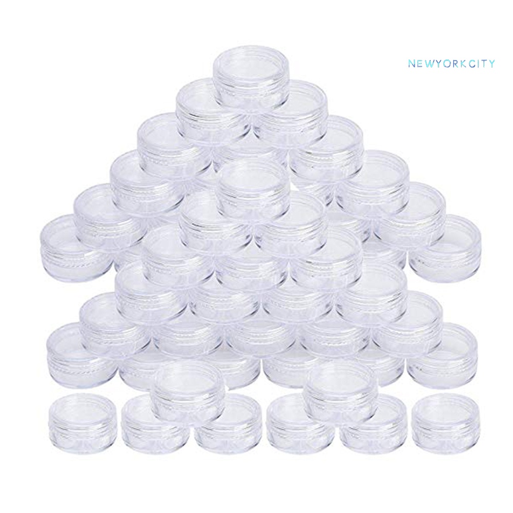 Set 50 Lọ Nhựa Rỗng Trong Suốt 5g Đựng Mỹ Phẩm Tiện Dụng
