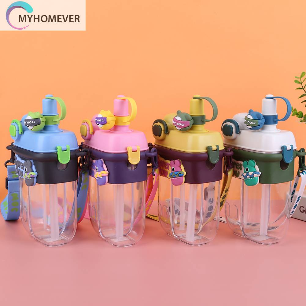 Bình Nước 800ML Thiết Kế Dễ Thương Có Thể Điều Chỉnh Tiện Dụng