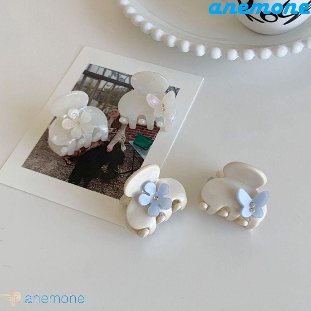 ANEMONE Kẹp Tóc Hình Cá Mập Nhỏ Đính Hoa Thanh Lịch Cho Bé Gái