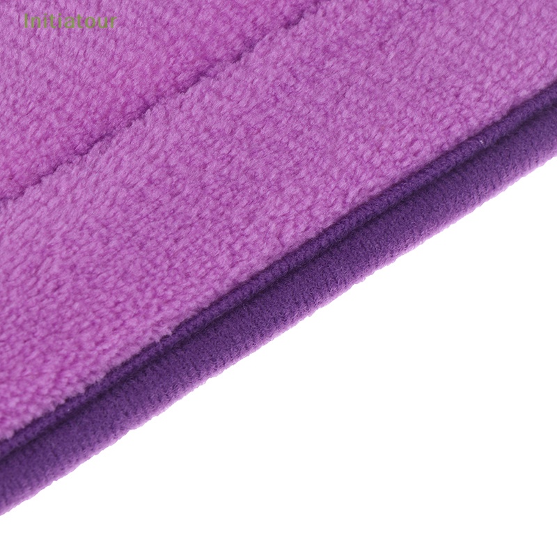 [InitiatourV] Thảm Xốp Lót Sàn Nhà Tắm / Toilet Hình Chữ U Bằng Lông Cừu San Hô Trang Trí Nhà Cửa